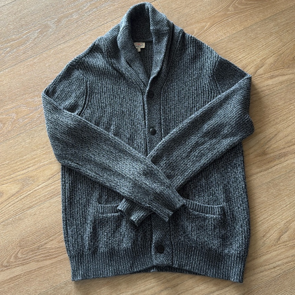 Faherty Men's Marled Cotton Cardigan Size XL